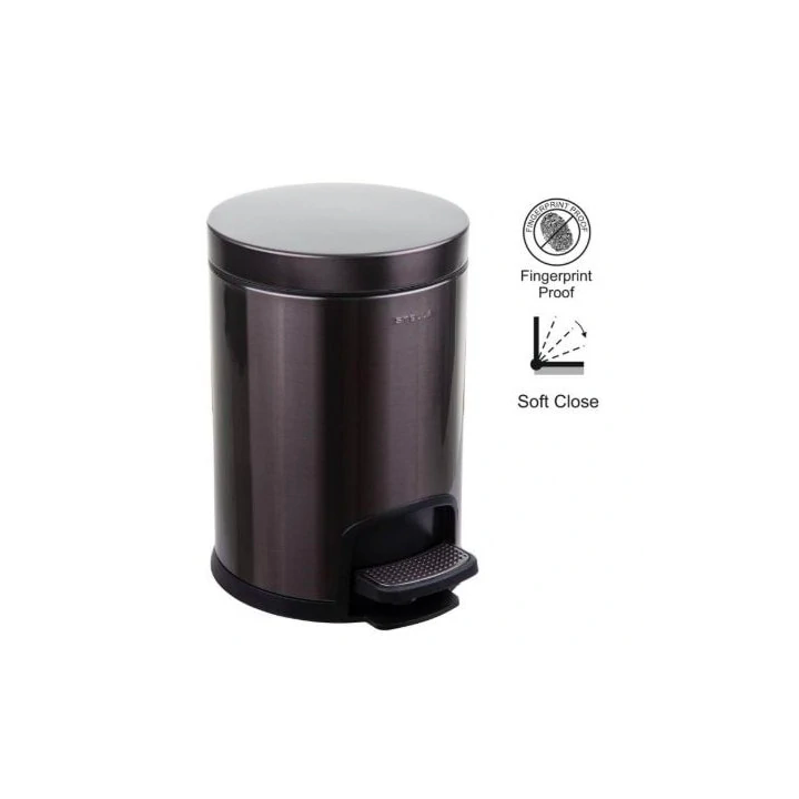 Pojemnik na odpadki 5L STELLA PREMIUM grafit metalik 20.20105-B