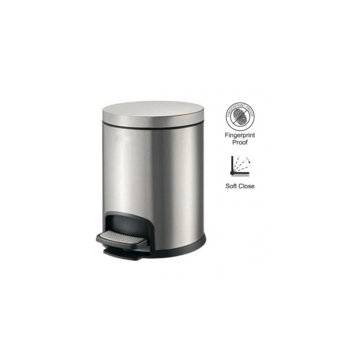 Pojemnik na odpadki 8L STELLA PREMIUM srebrny 20.20108