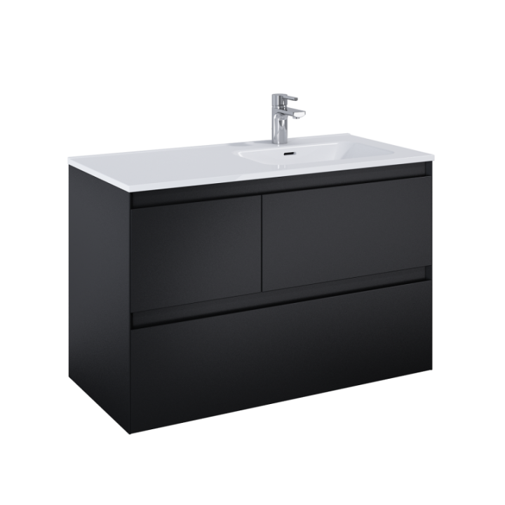 SZAFKA ELITA SPLIT 100 3S P BLACK MATT 168163