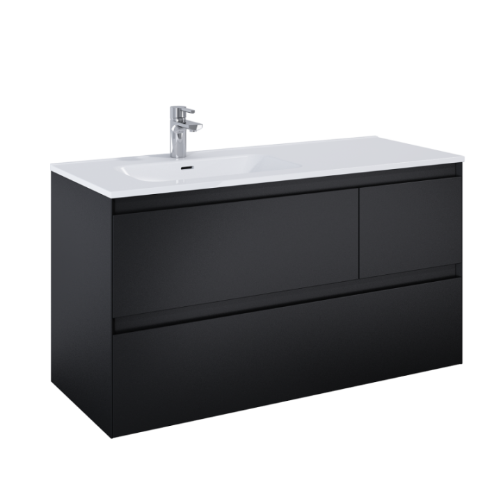 SZAFKA ELITA SPLIT 120 3S L BLACK MATT 168175
