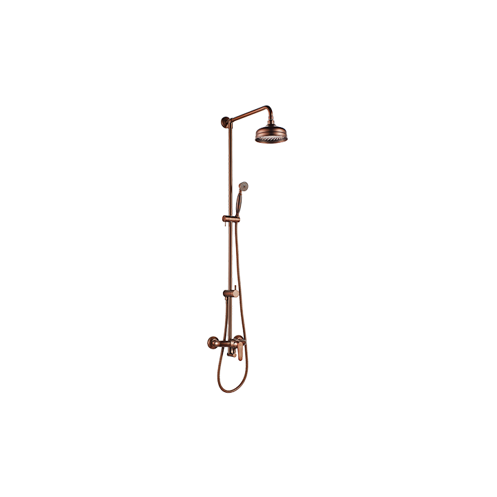 Zestaw natryskowy Omnires Art Deco miedź antyczna AD5144ORB