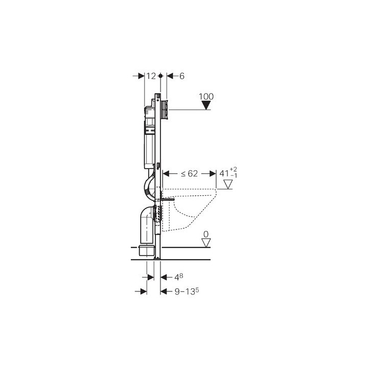 Stelaż WC Geberit Duofix , 112 cm, 111.320.00.5