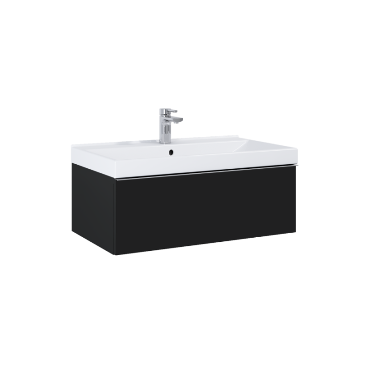 Szafka podumywalkowa ELITA LOOK 80 1S 80x28.1x44.9 cm black matt 168104