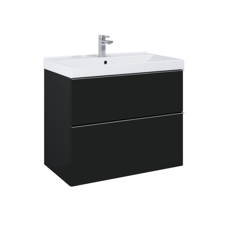 Szafka podumywalkowa ELITA LOOK 80 2S 80x63.5x44.9 cm BLACK MATT 168106