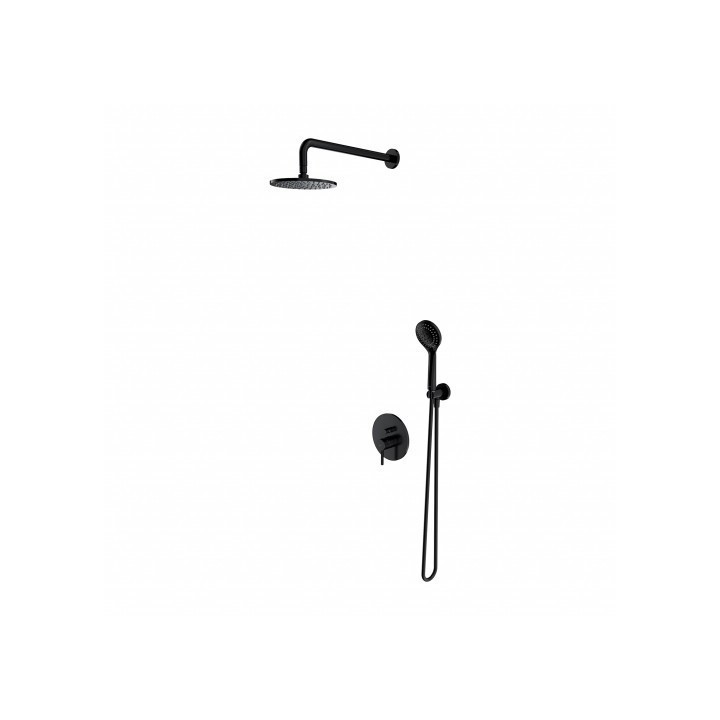 System prysznicowy Omnires Y podtynkowy czarny SYSY38BL