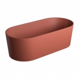 Wanna wolnostojąca Omnires Ovo 160 x 75 cm terracotta OVOWWTE