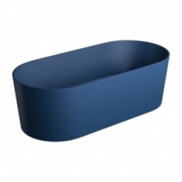 Wanna wolnostojąca Omnires Ovo 160 x 75 cm midnight blue OVOWWMB