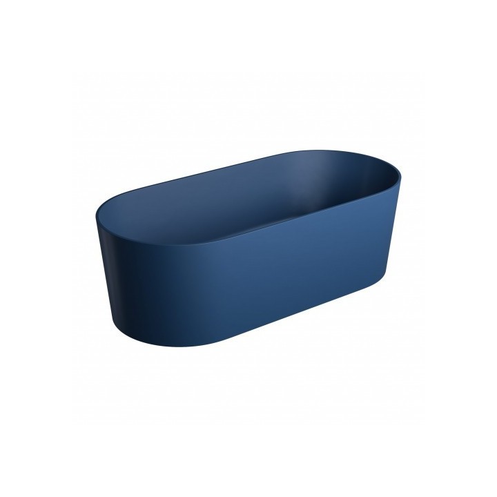 Wanna wolnostojąca Omnires Ovo 160 x 75 cm midnight blue OVOWWMB