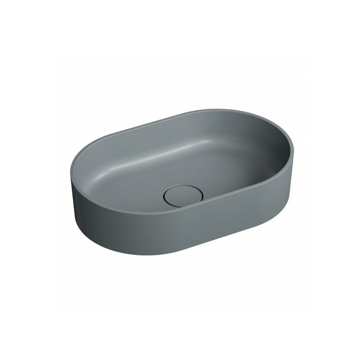 Umywalka nablatowa Omnires Ovo M+ 55x36cm ash grey OVOUNAG