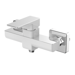 Bateria prysznicowa natynkowa Omnires Parma chrom/biały PM7440CRB