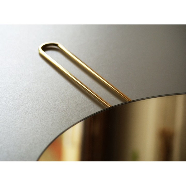 LUSTRO GIERADESIGN HOKO 50CM ZŁOTE NA MOSIĘŻNYM ZAWIESIU HOK/G/50