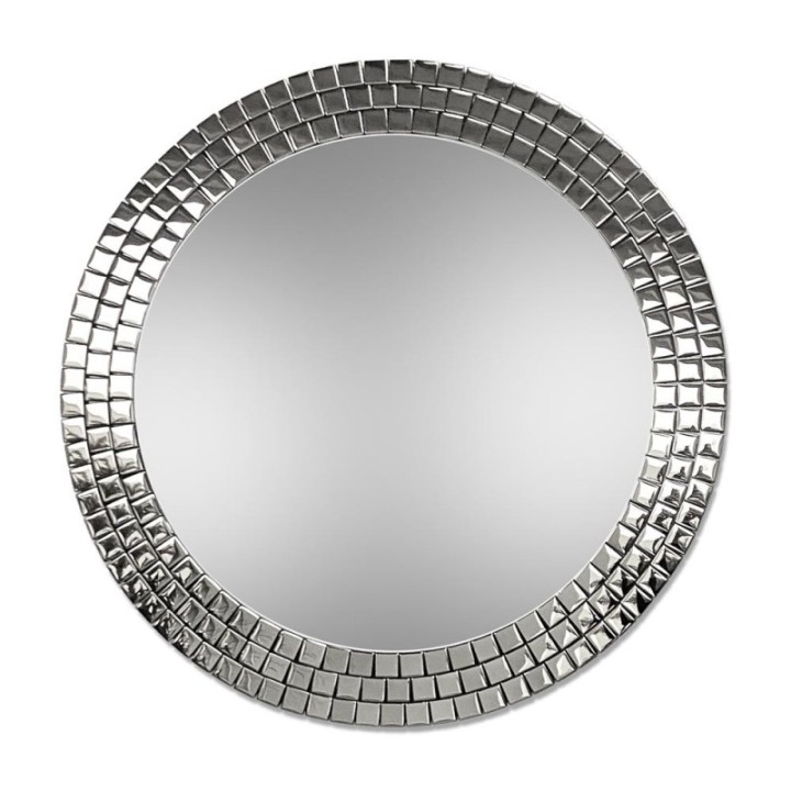 OKRĄGŁE LUSTRO GIERADESIGN AURORA 80CM SILVER AURO/S/80