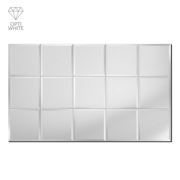LUSTRO GIERADESIGN MIRA 90X90CM PODKŁAD BIAŁY MIR/PW/90x90