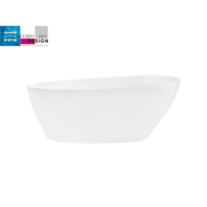 WANNA WOLNOSTOJĄCA BESCO GOYA XS 142x62 CM BIAŁA WMD-140-G