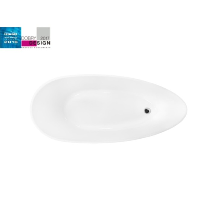 WANNA WOLNOSTOJĄCA BESCO GOYA XS 142x62 CM BIAŁA WMD-140-G