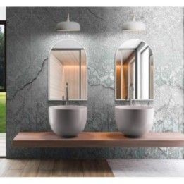 LUSTRO GIERADESIGN PORTAL 50X120CM ŁUKOWE BIAŁE POR/SL/W/50x120