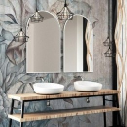 LUSTRO GIERADESIGN PORTAL 40X150CM ŁUKOWE BIAŁE POR/SL/W/40x150