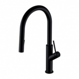 Bateria kuchenna Omnires Bend czarny mat BE6455BL