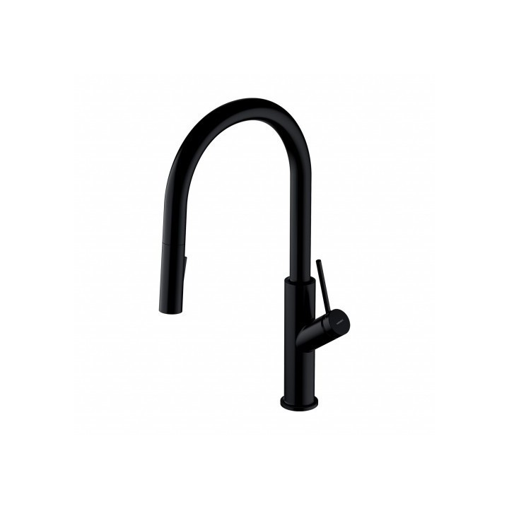 Bateria kuchenna Omnires Bend czarny mat BE6455BL