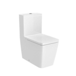 Miska WC ROCA INSPIRA Square o/podwójny do kompaktu Rimless 645mm biały A342536000