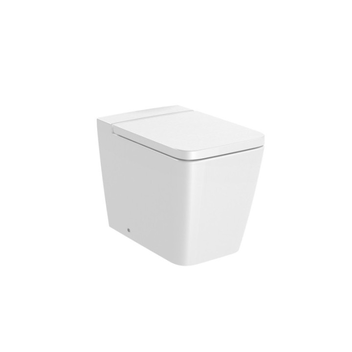 Miska WC ROCA INSPIRA SQUARE stojąca Rimless 560x370mm biały A347537000