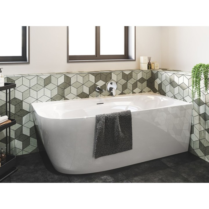 Wanna narożna 170x80 cm RIHO OMEGA CORNER lewa biała B098001005