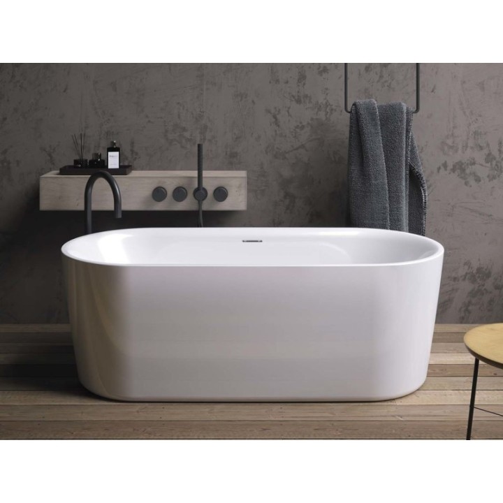 Wanna wolnostojąca 170x76 cm RIHO MODESTY VELVET biała mat B090001105