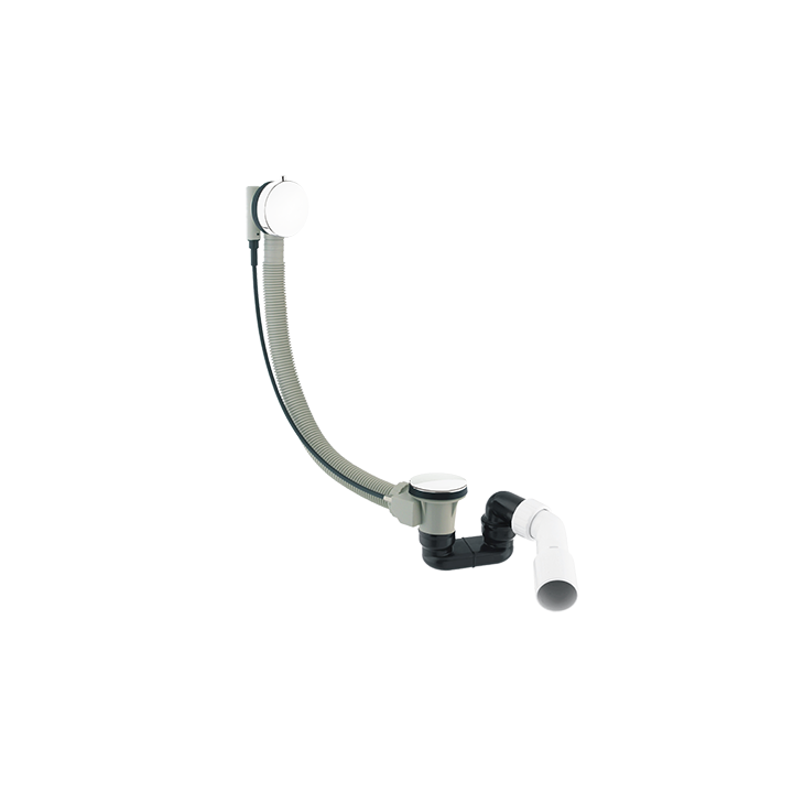 Syfon wannowy z automatycznym korkiem Omnires TK104-PLUS-3.43+64-SBL