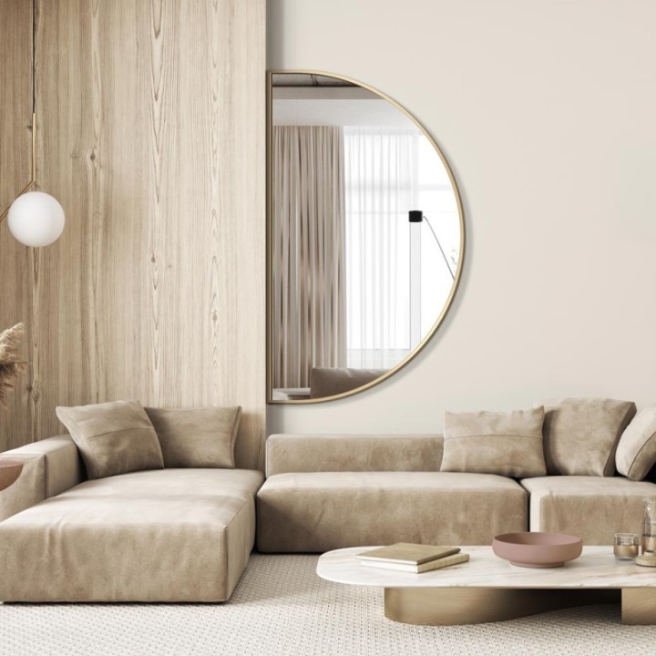 LUSTRO GIERADESIGN PORTAL WIDE 80X60CM SZEROKIE, ZŁOTE PRW/G/80x60