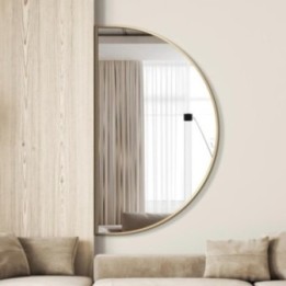 LUSTRO GIERADESIGN PORTAL WIDE 100X60CM SZEROKIE, ZŁOTE PRW/G/100x60