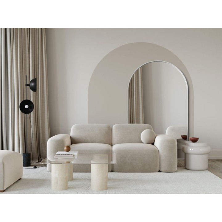 LUSTRO STOJĄCE GIERADESIGN PORTAL 70X160CM BIAŁE Z ŁUKIEM POR/ST/W/70x160