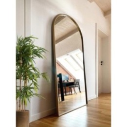 LUSTRO STOJĄCE GIERADESIGN PORTAL VINTAGE 60X150CM ZŁOTE Z ŁUKIEM POR/ST/VIN/G/60x150