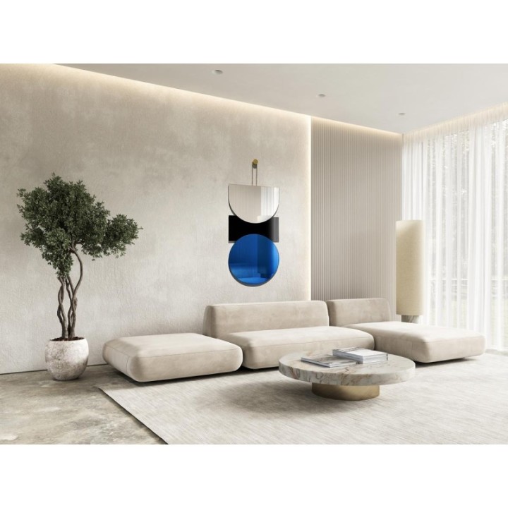 LUSTRO GIERADESIGN SIGN TEMO 35x69/90CM CZARNO-NIEBIESKIE TEM/BL/B/35x69/90