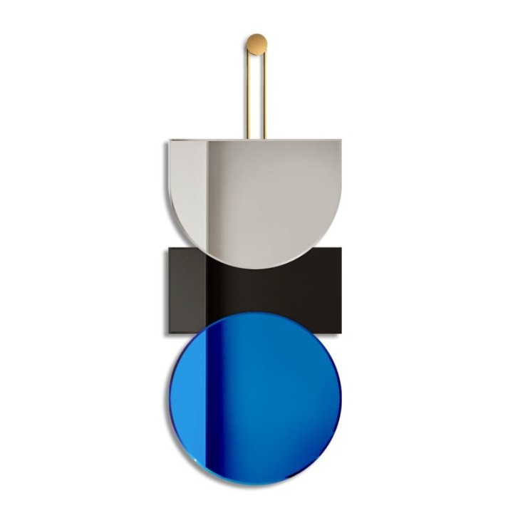 LUSTRO GIERADESIGN SIGN TEMO 35x69/90CM CZARNO-NIEBIESKIE TEM/BL/B/35x69/90
