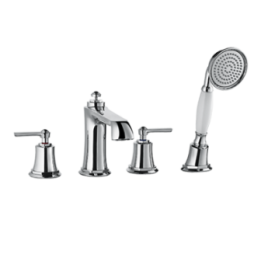 Bateria wannowa Omnires Armance czterootworowa chrom AM5232CR