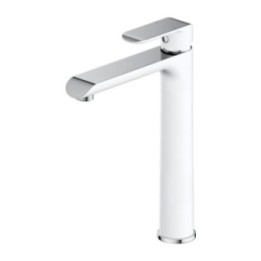 Bateria umywalkowa wysoka OMNIRES SACRAMENTO chrom/biały SC2312CRB