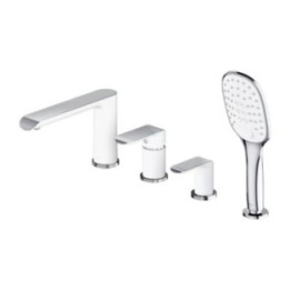 Bateria wannowa 4-otworowa OMNIRES SACRAMENTO chrom/biały SC2332CRB
