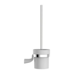 Szczotka toaletowa OMNIRES SACO chrom/biały SA54620CRB
