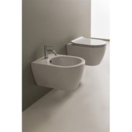 Bidet podwieszany 50,5x36 cm SCARABEO MOON biały 5521