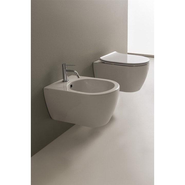Bidet podwieszany 50,5x36 cm SCARABEO MOON night 552135