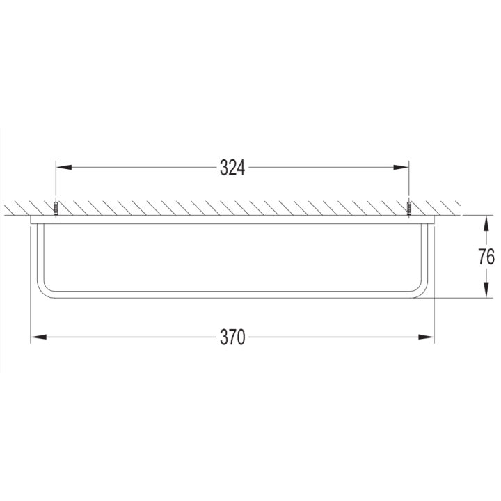 Wieszak na ręcznik 37 cm Omnires Darling złoty DA70230GL