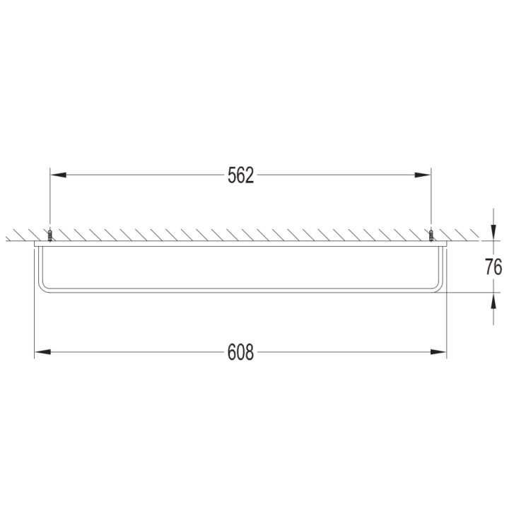 Wieszak na ręcznik 60 cm Omnires Darling złoty DA70216GL