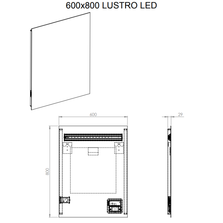 LUSTRO LED ELITA LINA 60 166764
