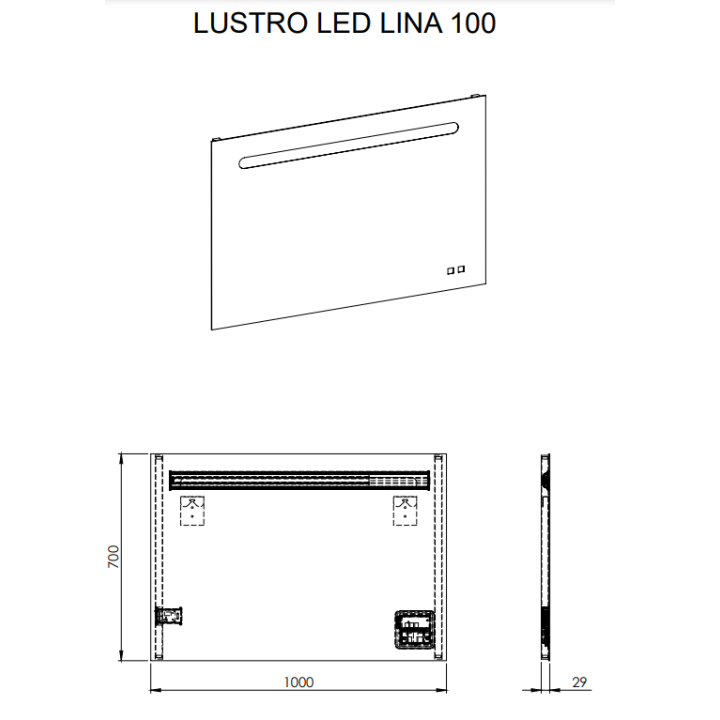 LUSTRO LED ELITA LINA 100 167641