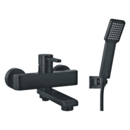 Bateria wannowa naścienna Omnires Darling czarna DA5031BL