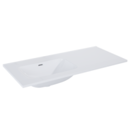 UMYWALKA ELITA SKAPPA 100 BEZ OTW. LEWA (60+40), CERAMICZNA WHITE 146036