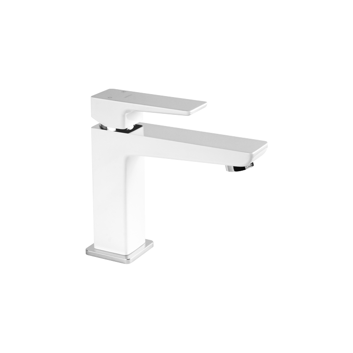 Bateria umywalkowa sztorcowa Omnires Parma chrom/biały PM7410CRB