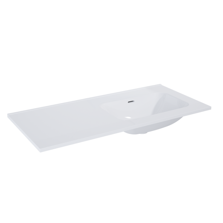 UMYWALKA ELITA SKAPPA 100 BEZ OTW. PRAWA (60+40), CERAMICZNA WHITE 146035