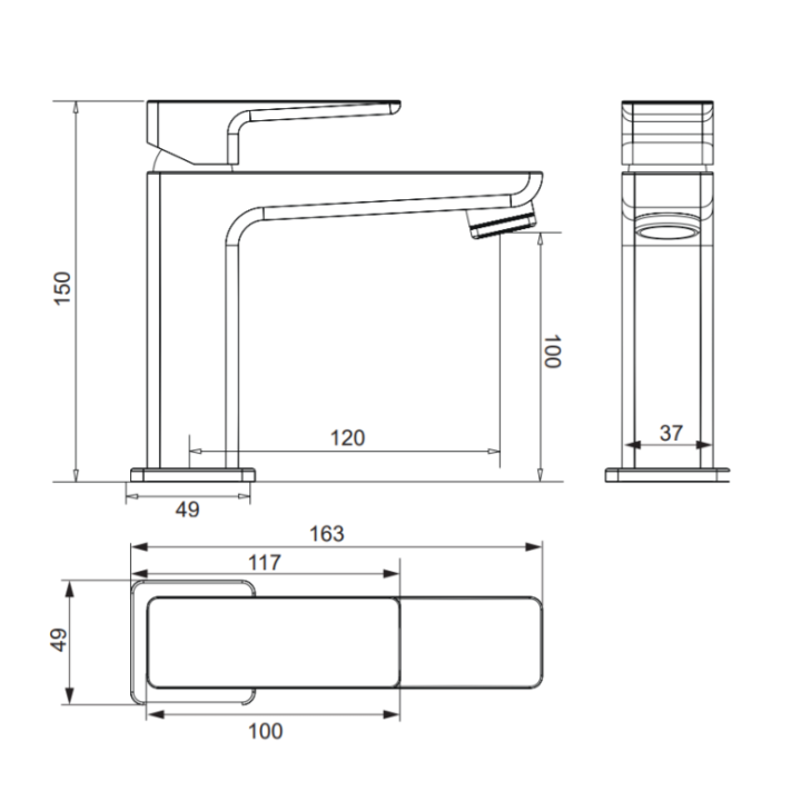 Bateria umywalkowa sztorcowa Omnires Parma chrom/biały PM7410CRB