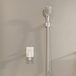Bateria wannowa podtynkowa Omnires Parma chrom/biały PM7435CRB